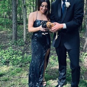 Navy Blue Prom Dress